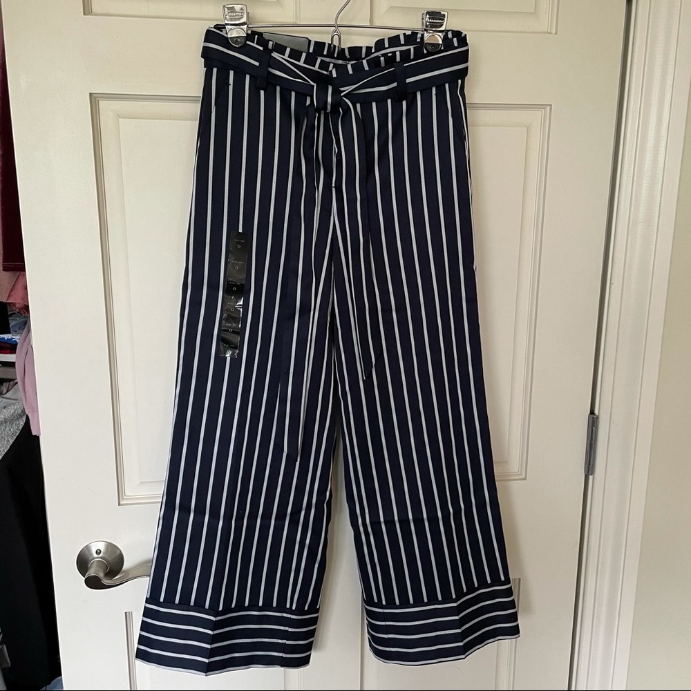 Banana Republic Wide Leg Blake Crop Navy Sz 0